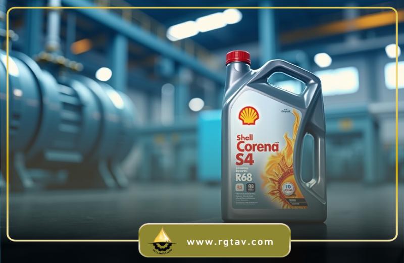 مزایای استفاده از روغن کمپرسور شل Corena S4 R68(روغن صعنتی در کنار مخزن روغن)
